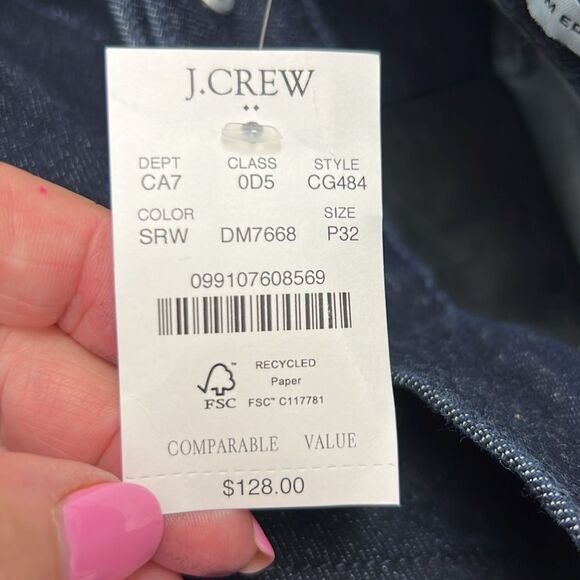 J. Crew Factory CG484 High-rise trouser jeans 32 Petite NWT - Picture 6 of 12